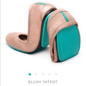 Tieks blush patent size 9